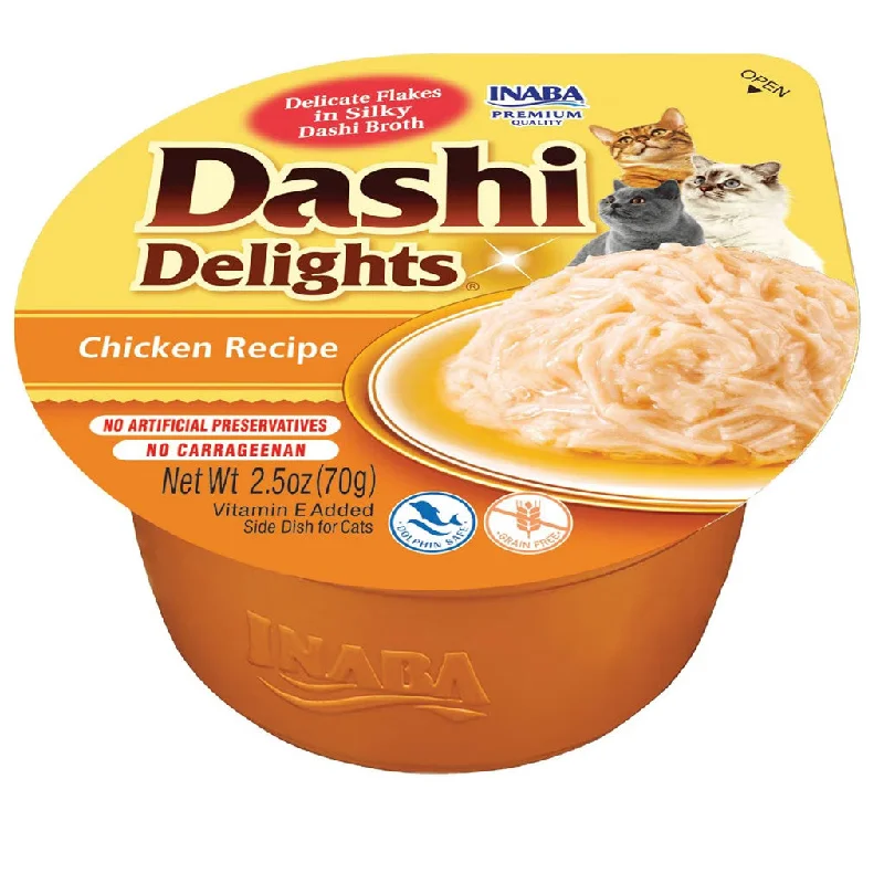    - Kitten food  Inaba Dashi Delights Chicken Recipe in Broth Cat Food, 2.5-oz