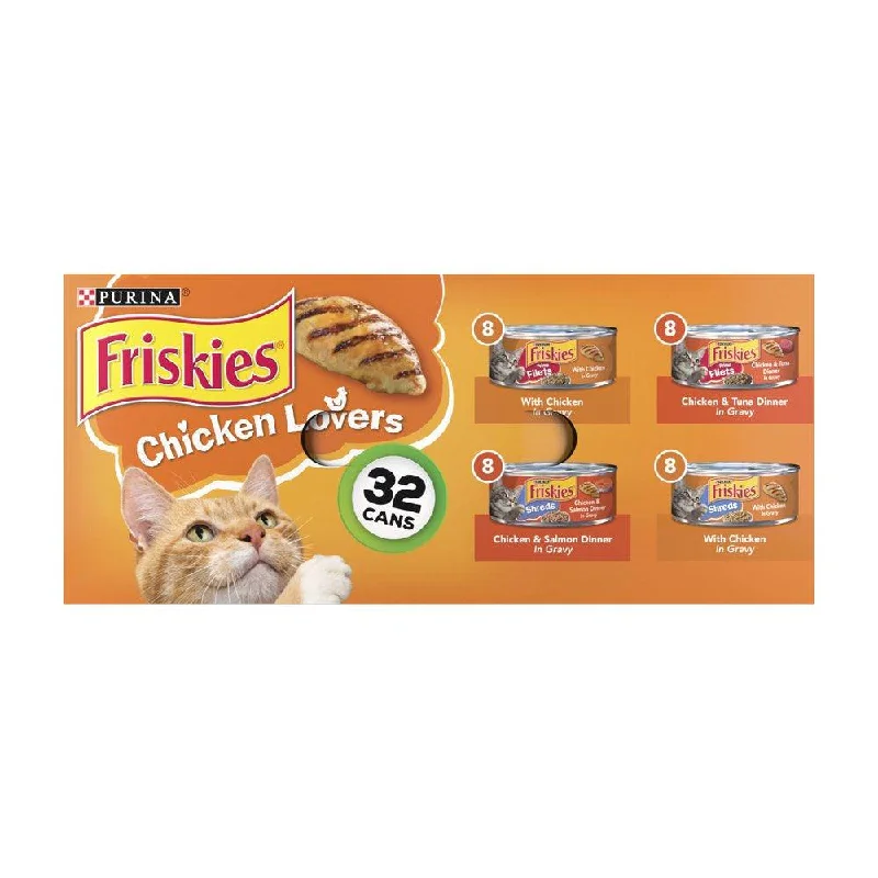 3. **Ingredient-Related**  Purina Pate Wet Cat Food Chicken Lovers 32 Pack