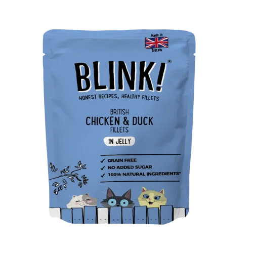    - Hypoallergenic cat food  Blink Roasted Chicken & Tender Duck  Cat Food Pouch 85g