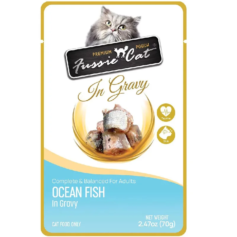 6. **Special Needs**  Fussie Cat Premium Ocean Fish in Gravy Wet Cat Food, 2.47-oz