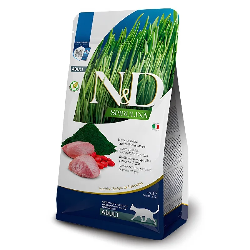    - Kitten food  Farmina N&D Spirulina Adult Dry Cat Food - Lamb, Spirulina & Wolfberry