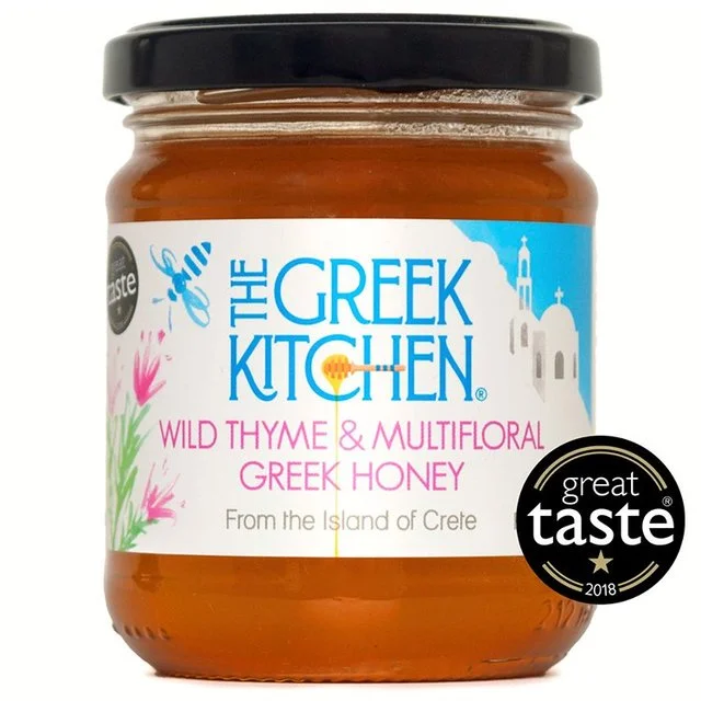 The Greek Kitchen Wild Thyme & Multifloral Greek Honey   250g