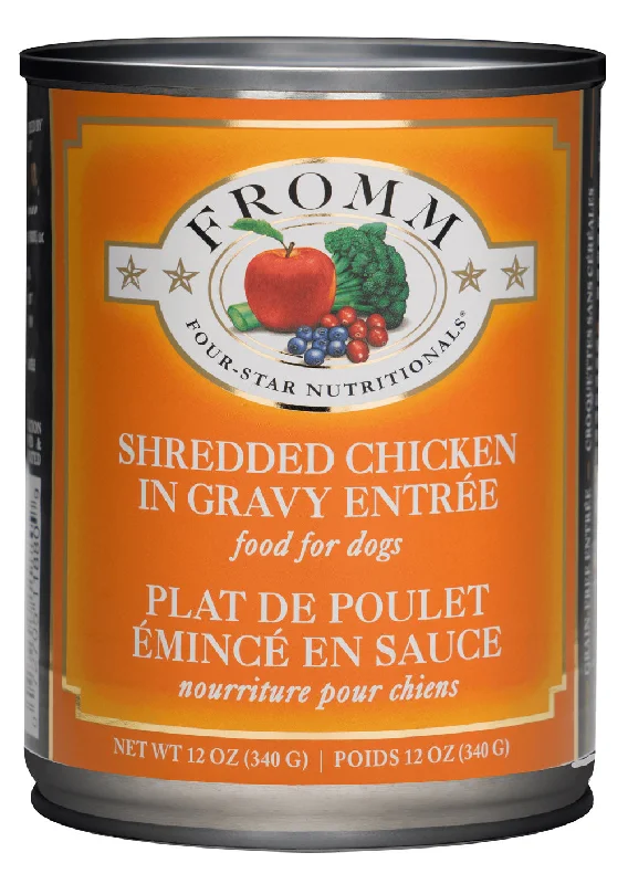 - Natural ingredient dog foodFromm Family Four Star Shredded Chicken Entree Canned Dog Food