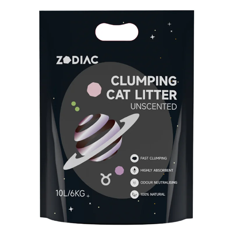 ZODIAC Clumping Cat Litter Unscented 6kg