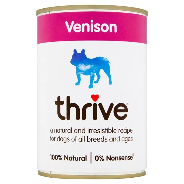 - Dog food recommendations for multi-dog householdsThrive Complete Dog Food - Venison   400g