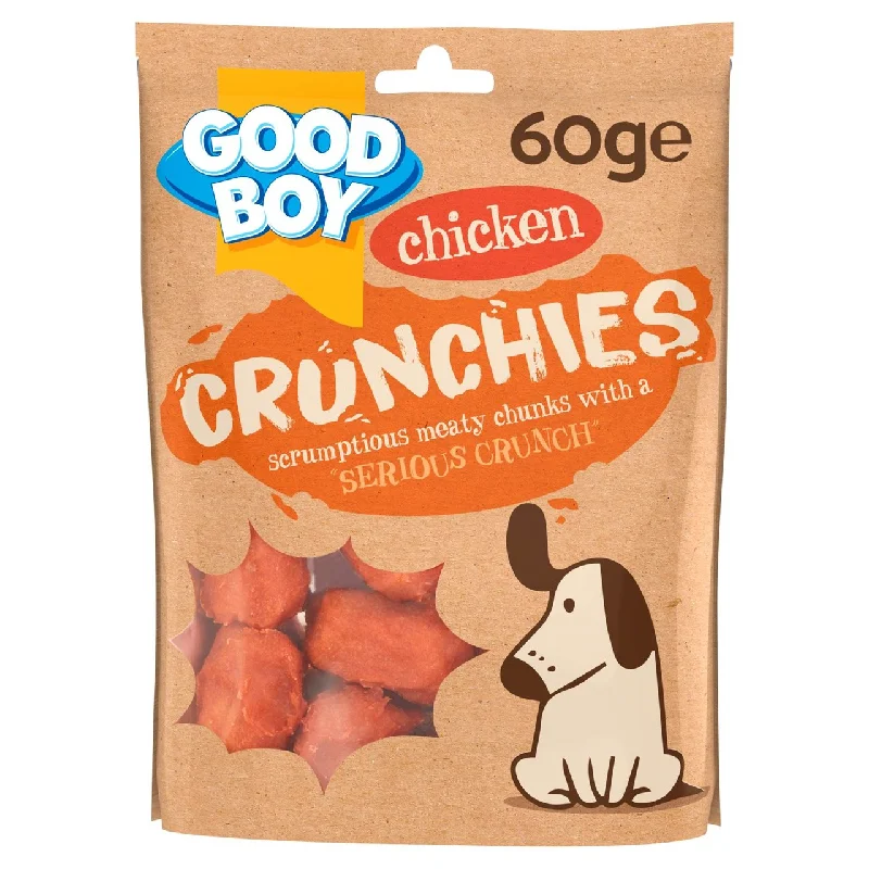 - Dog food recommendations for multi-dog householdsGood Boy Crunchies Chicken Reward Dog Treats 60g