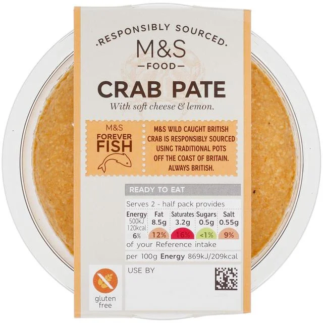 M&S Smooth Crab Pate   115g