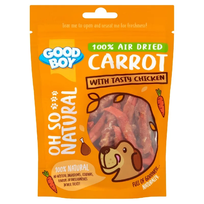 - The effect of dog food on dental healthGood Boy Oh So Natural Air Dried Carrot & Chicken Dog Treats 85g