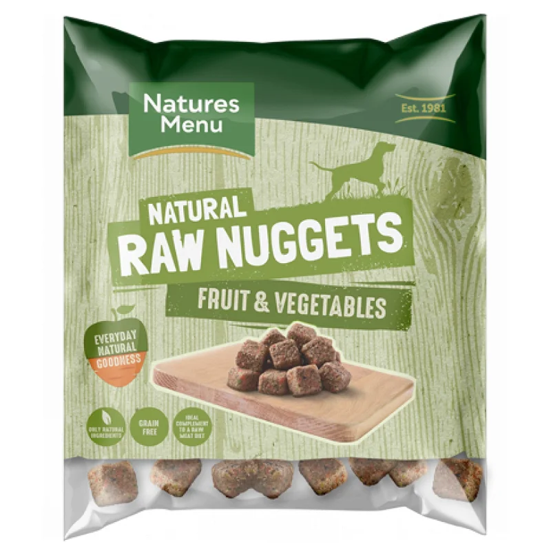 - Dog food for pregnancy and lactationNatures Menu Raw Fruit & Vegetable Nuggets