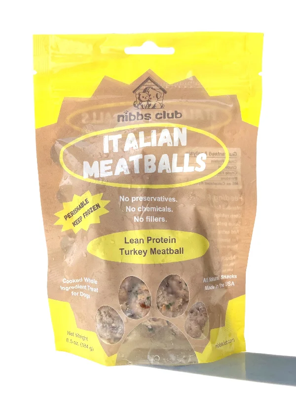 - High protein dog foodItalian Meatball Dog Treats