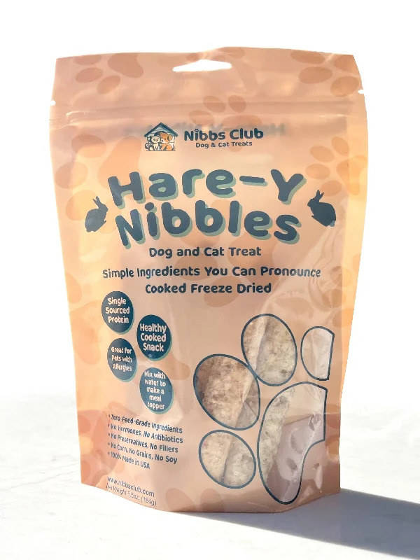 - Hypoallergenic dog foodHare-Y Nibbles Cat and Dog Treats