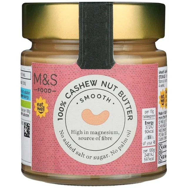 M&S Smooth Cashew Nut Butter   227g