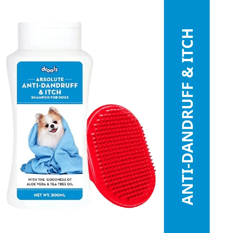 with the functions of decontamination, deodorization, and nourishment.Drools Anti Dandruff and Itch Shampoo for Dogs (Free Hand Brush)