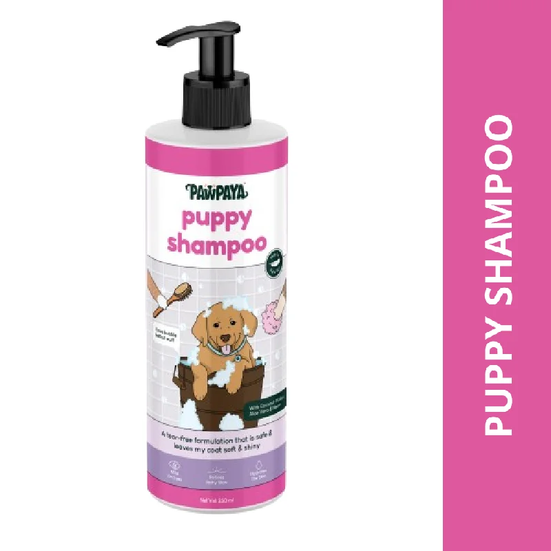 remove dead hair and dandruff, and promote pet skin health.Pawpaya Puppy Shampoo for Dogs