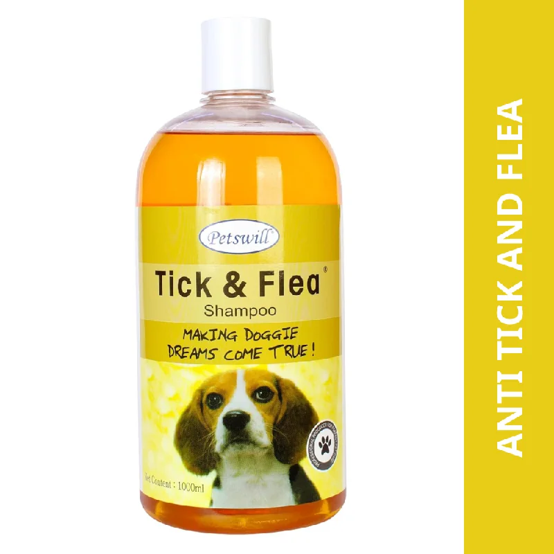 Pet grooming and cleaning products:Petswill Tick and Flea Shampoo for Dogs and Cats