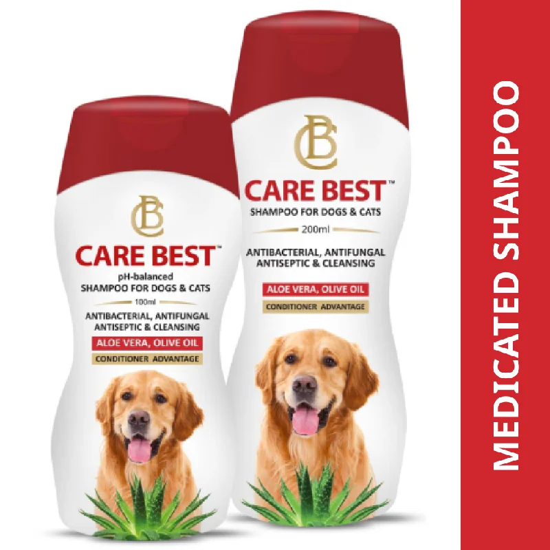 with the functions of decontamination, deodorization, and nourishment.Skyec Carebest Antibacterial Antifungal Shampoo for Dogs & Cats