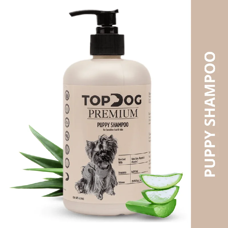 Pet comb: used to comb pet hair,TopDog Premium Puppy Shampoo for Dogs