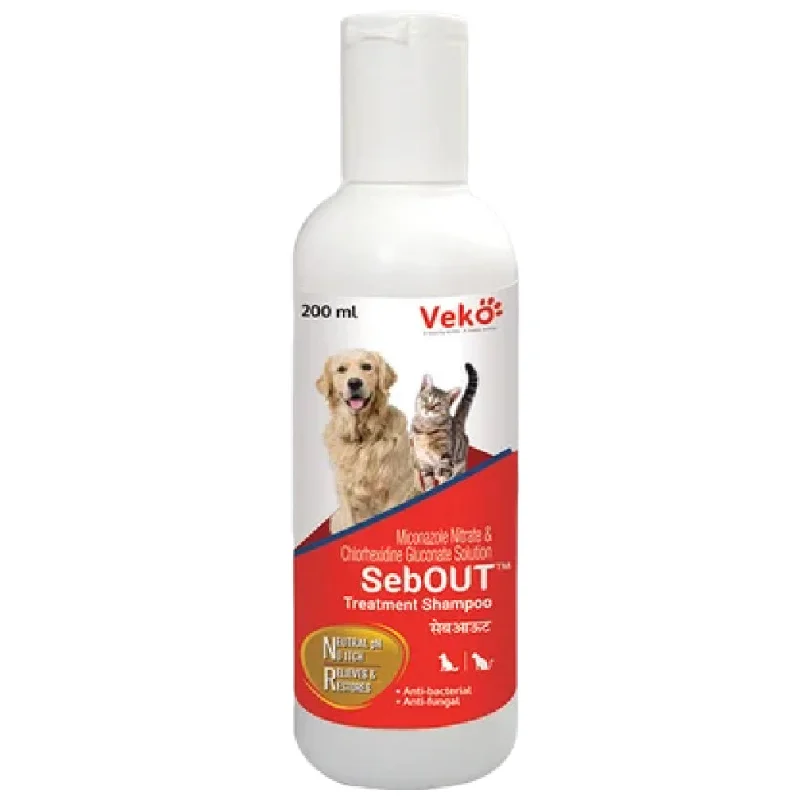 Pet shampoo: a shampoo specifically used to clean pet hair,Veko Sebout Treatment Shampoo for Dogs and Cats