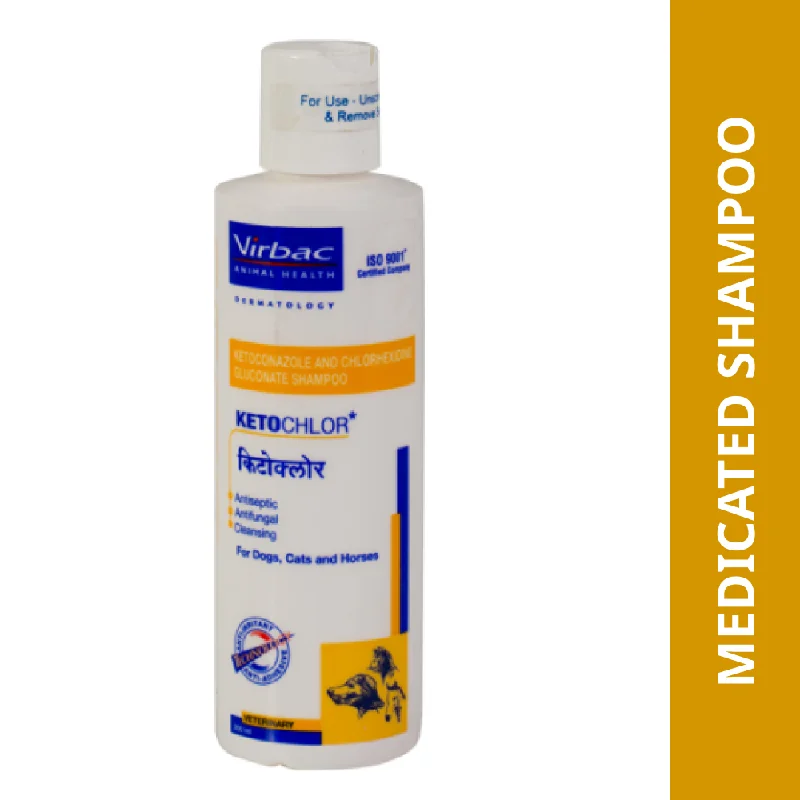 remove dead hair and dandruff, and promote pet skin health.Virbac Ketochlor Shampoo (200ml)