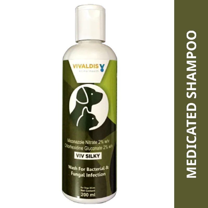 Pet grooming and cleaning products:Vivaldis Viv Silky Shampoo (200ml)