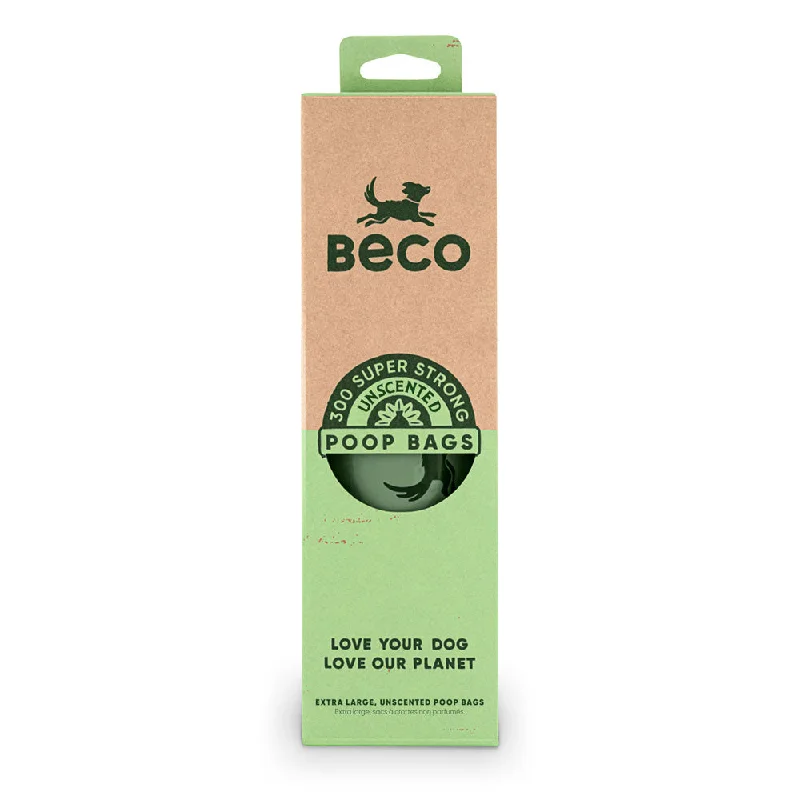 - Natural rubber pet toysBeCo - Unscented Poop Bags - 300 Roll